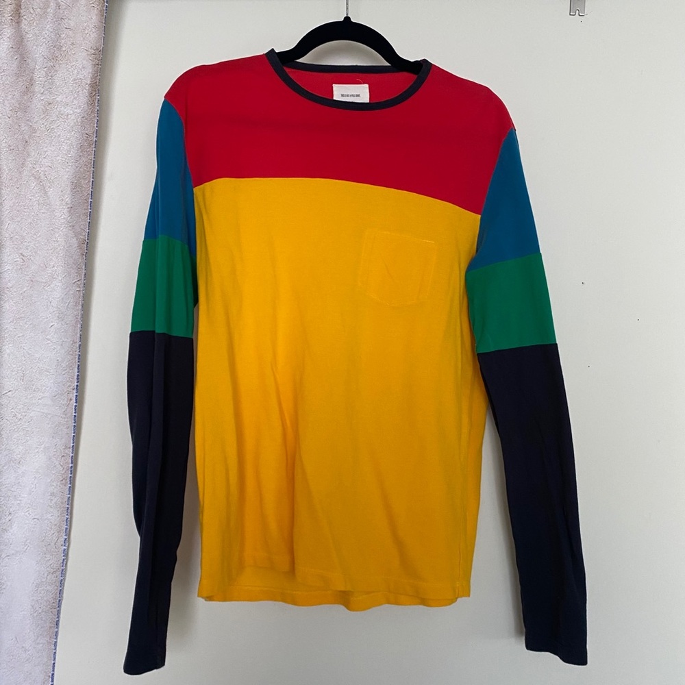 BAND OF OUTSIDERS color block shirt